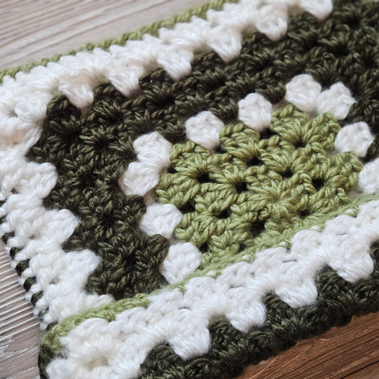 Crocheted Cat Beanie - Granny Square