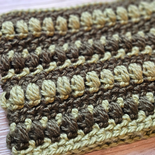 Crocheted Cat Beanie - Puff and Striped