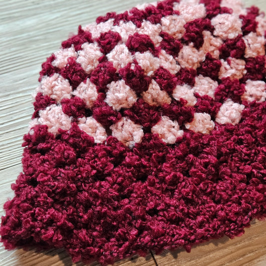 Crocheted Bucket Hat - Fluffy Blush