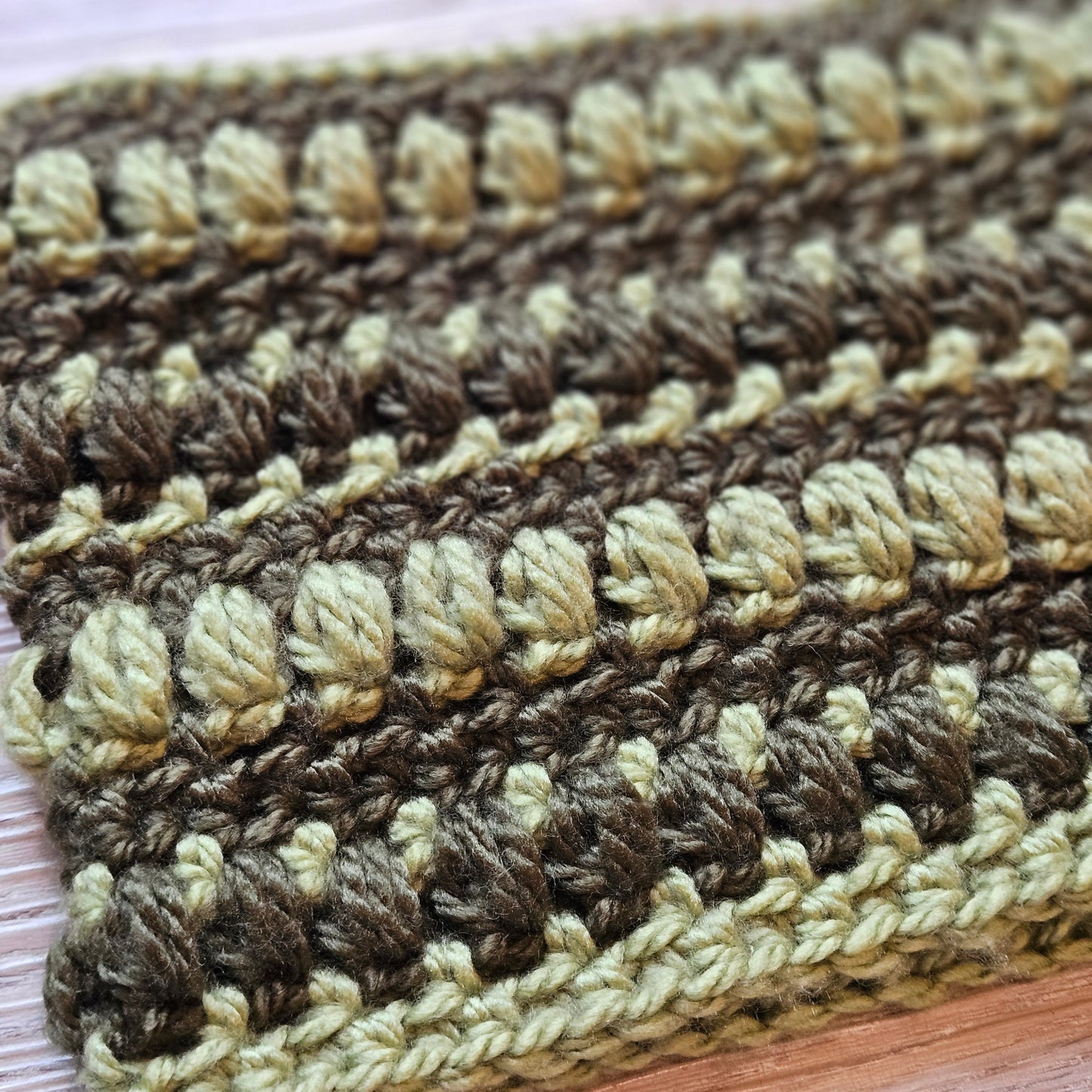 Crocheted Cat Beanie - Puff and Striped