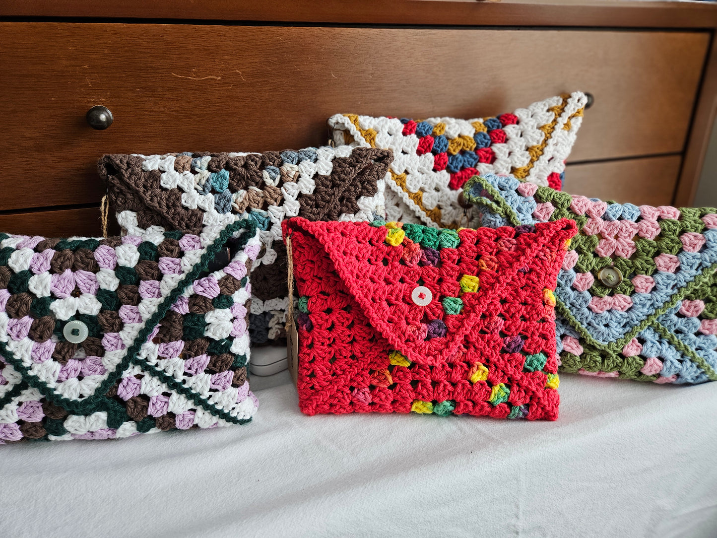 Crocheted Granny Book Sleeve