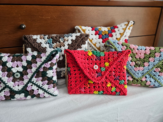 Crocheted Granny Book Sleeve