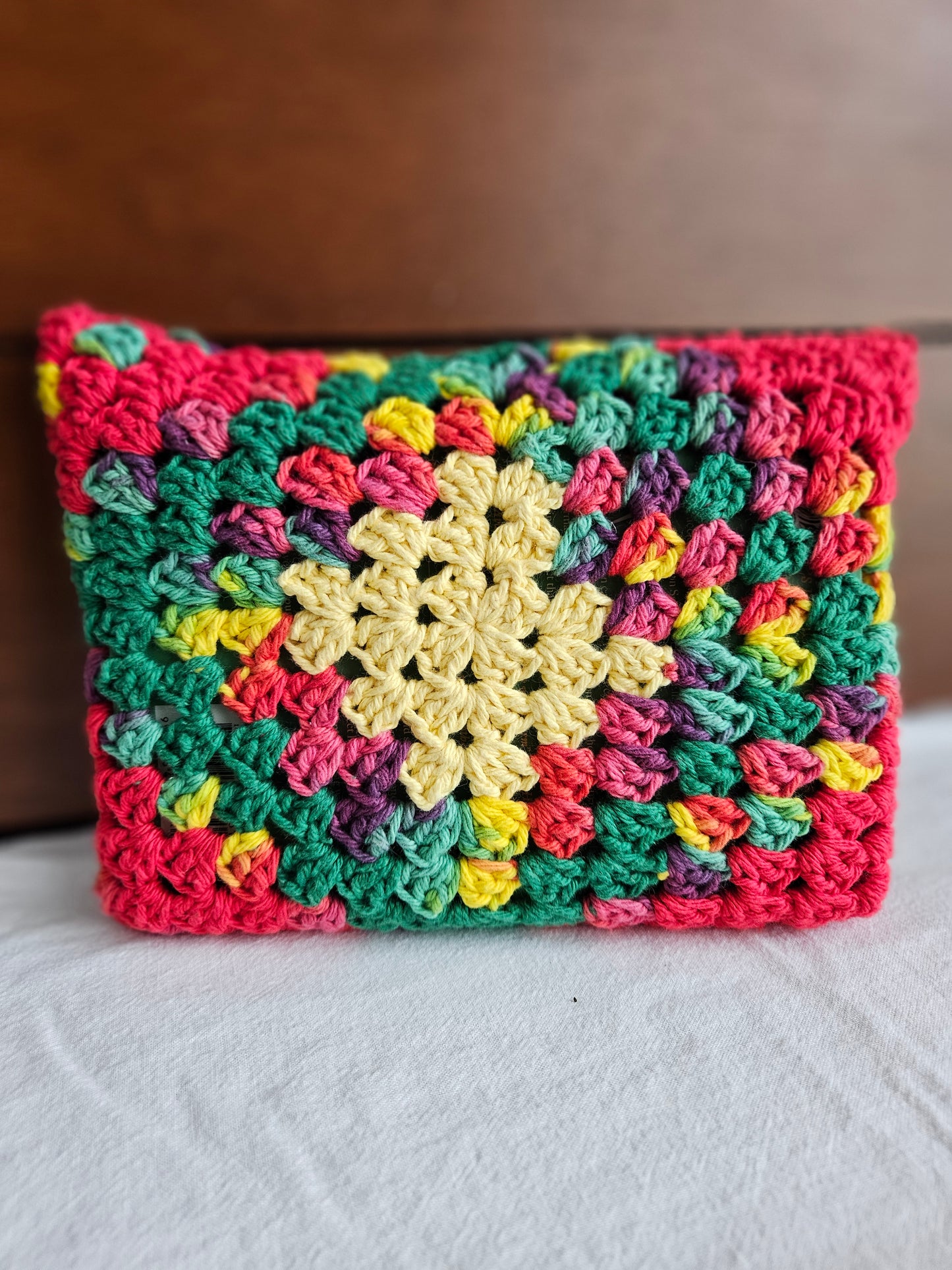 Crocheted Granny Book Sleeve